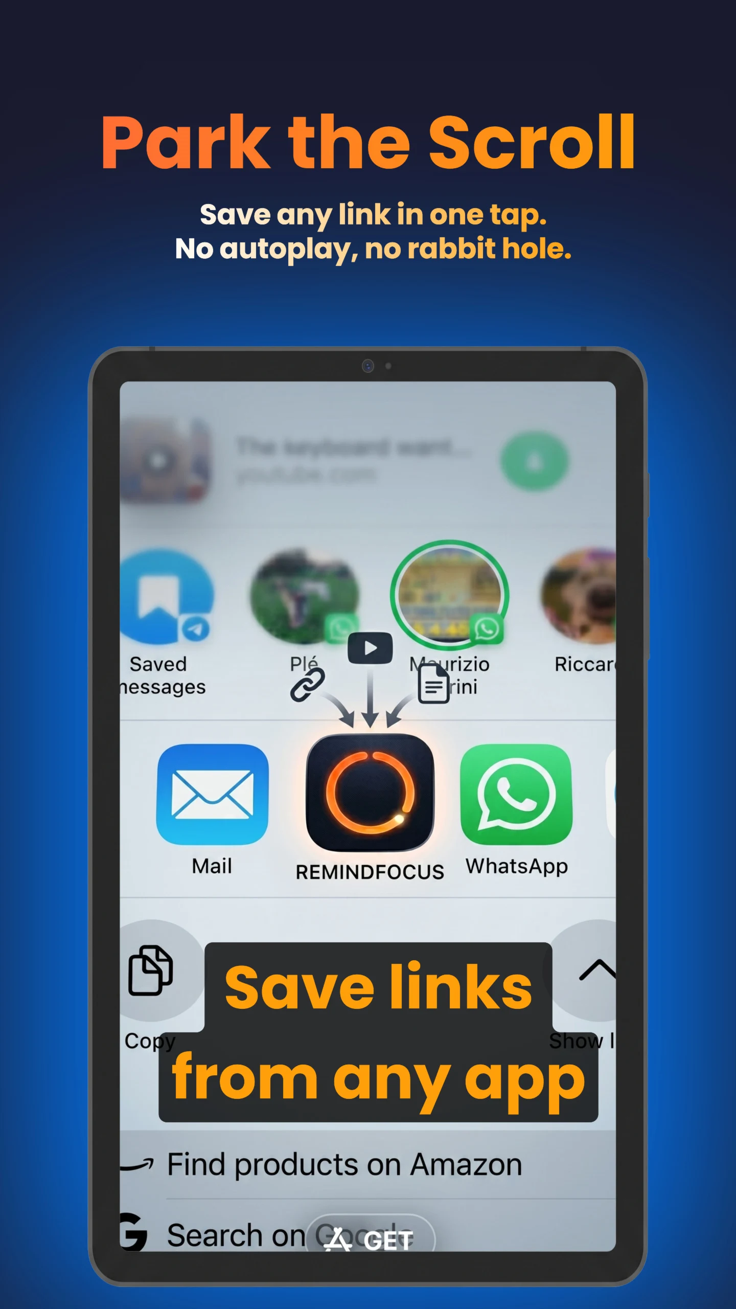 RemindFocus: Focus & Links screenshot
