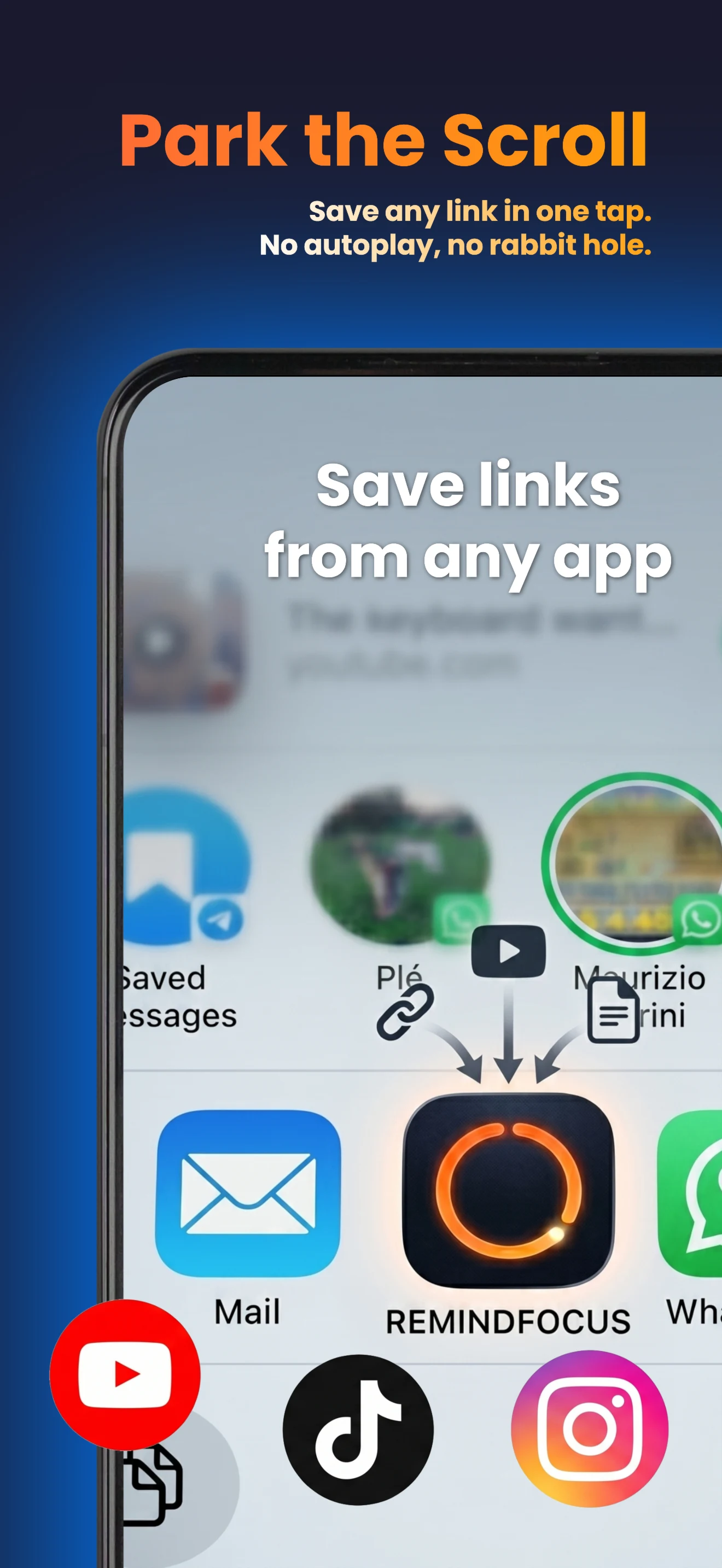 RemindFocus: Focus & Links screenshot